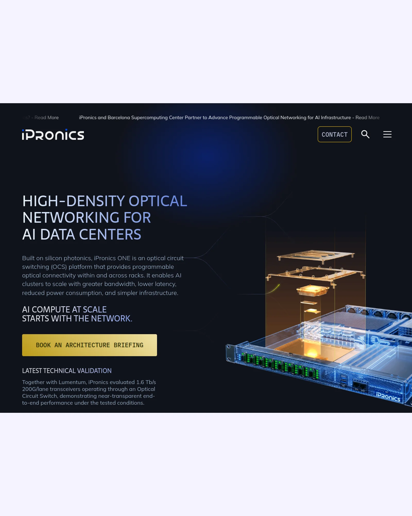 iPronics Programmable Photonics