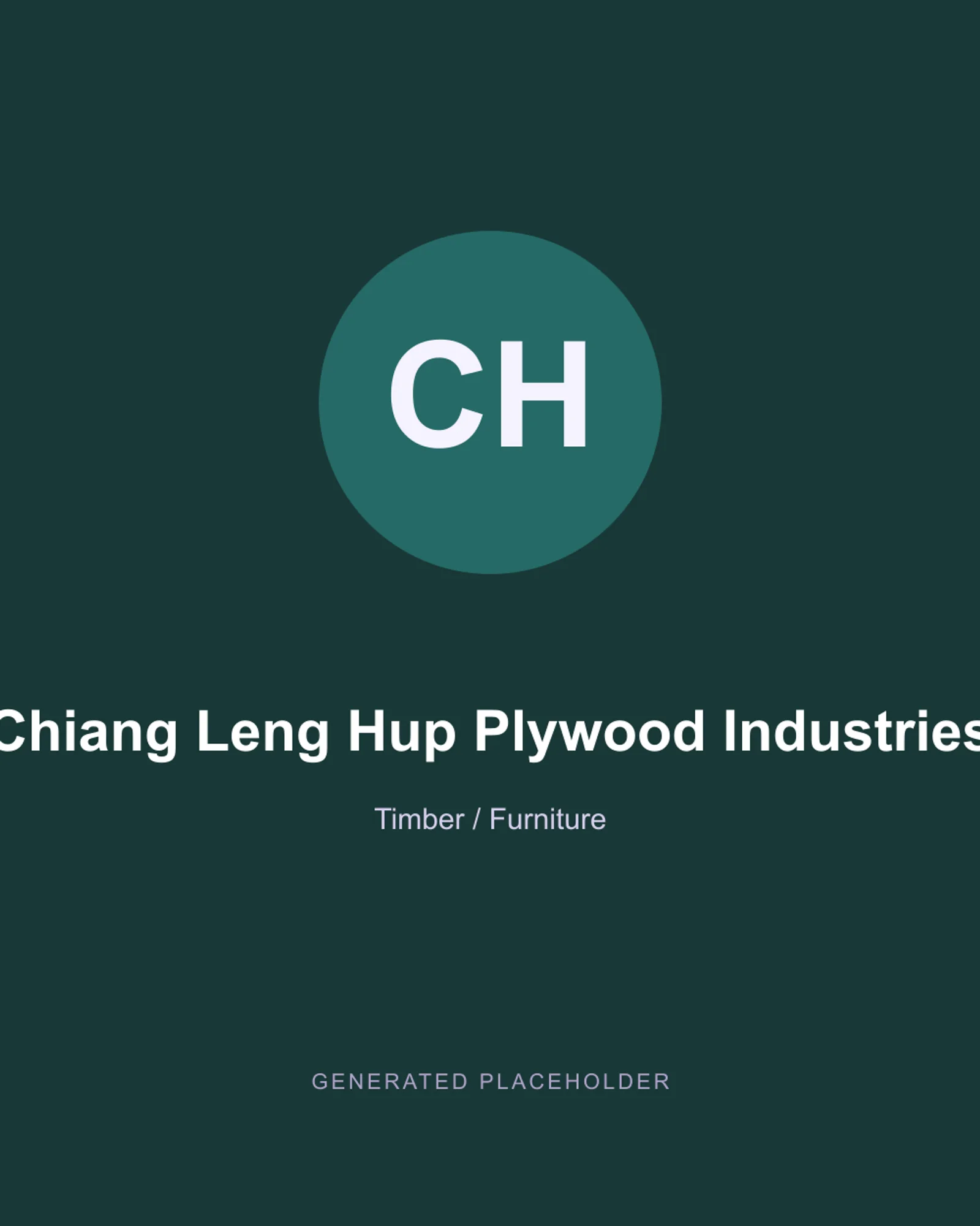 Chiang Leng Hup Plywood Industries