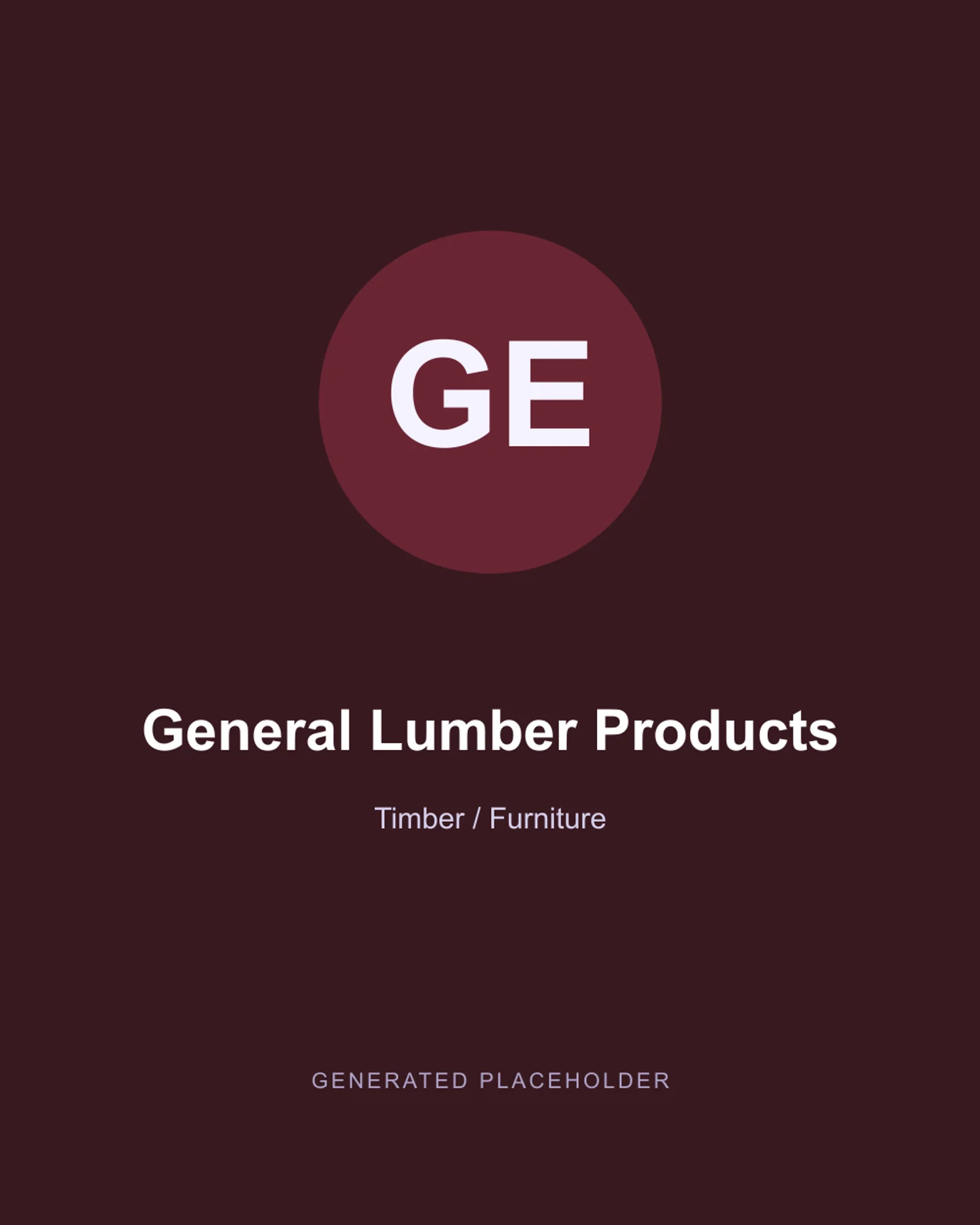 General Lumber Products